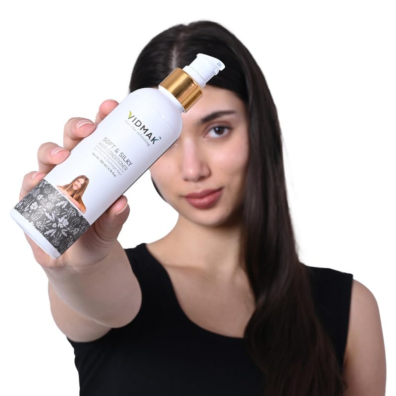 VIDMAK Soft And Silky Hair Conditioner Luxurious Hydration for Silky Smooth Locks Lightweight Nourishing Formula for Ultimate Hair Elegance (200 ML) 4