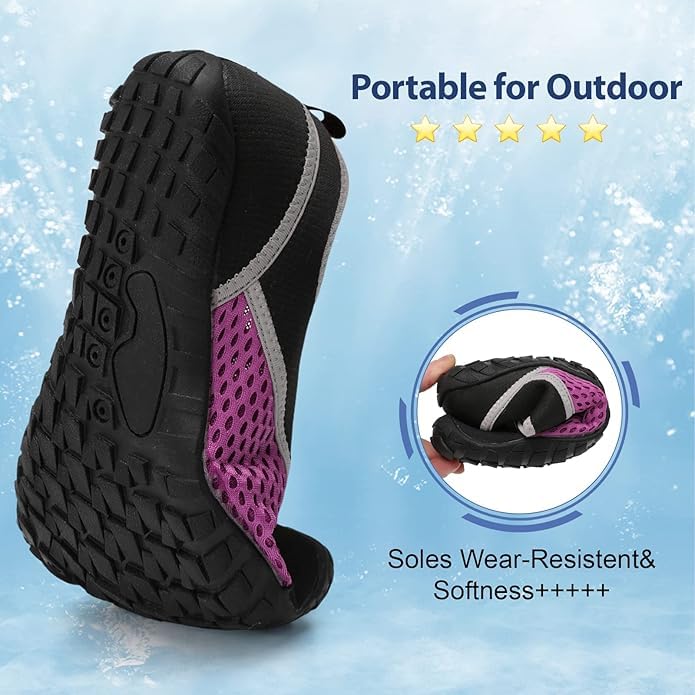 Image of Spesoul Water Shoes for Women Men Quick Dry Aqua Socks for Swim Beach Pool Hiking Training Summer Sandals Outdoor Zero Drop Barefoot Shoes 6.5 Women /4.5 Men