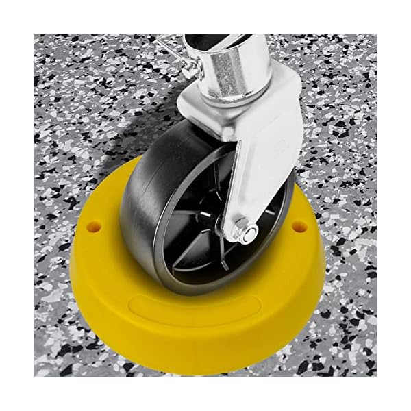 VaygWay Trailer Tongue Jack Wheel Dock Heavy Duty Yellow Wheel