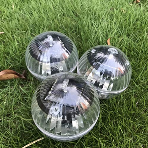 Mobestech 4 peças luz solar flutuante impermeável luz subaquática piscina decoração de jardim ao ar