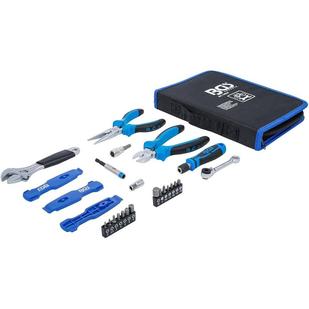 Juego de herramientas para bicicletas, 26 unidades, kit completo y versátil, reparaciones fáciles y rápidas - D-Work