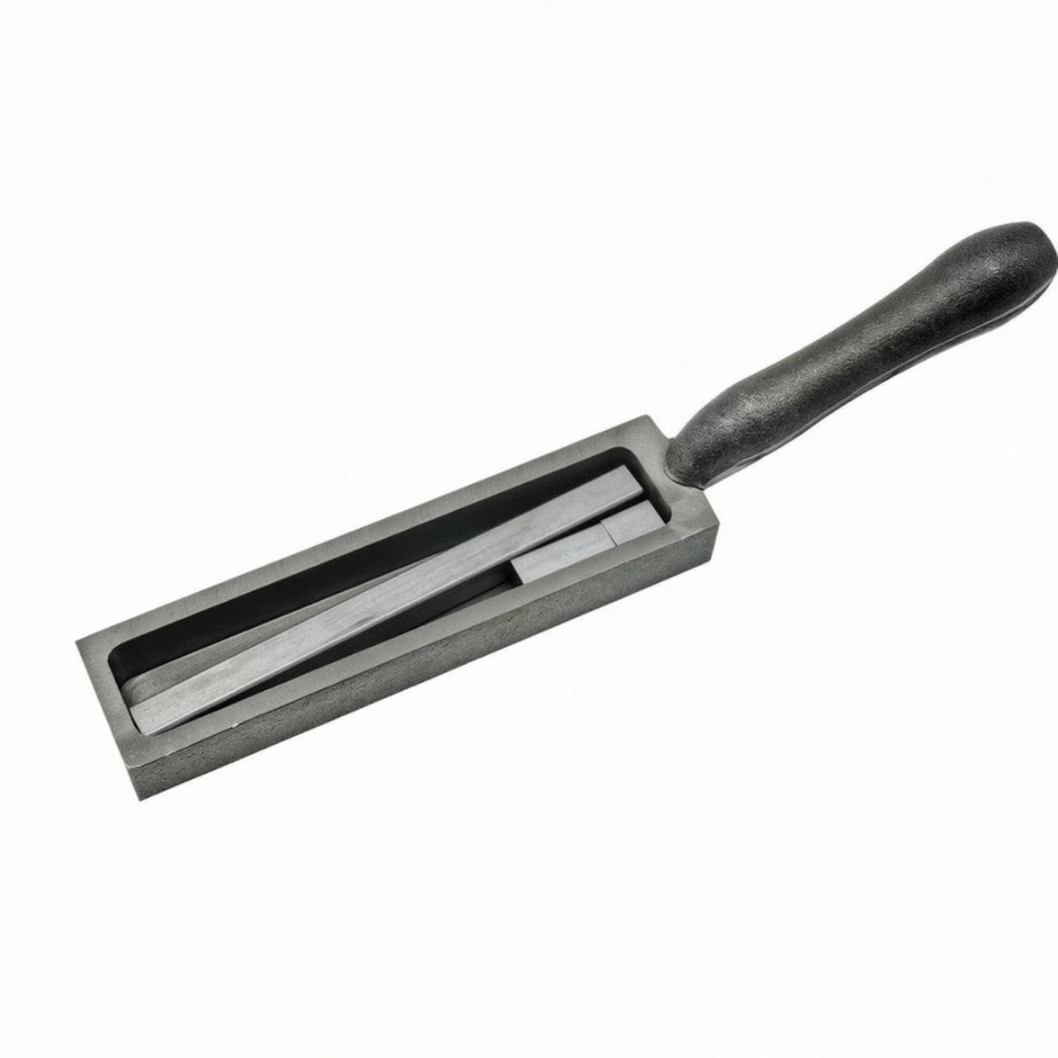 Cast Iron Metal Casting Mold with Handle Heavy-Duty Ingot Mold with Handle for Metalworkers, Jewelers, Jewelry Making, Cast Iron Long-image-46