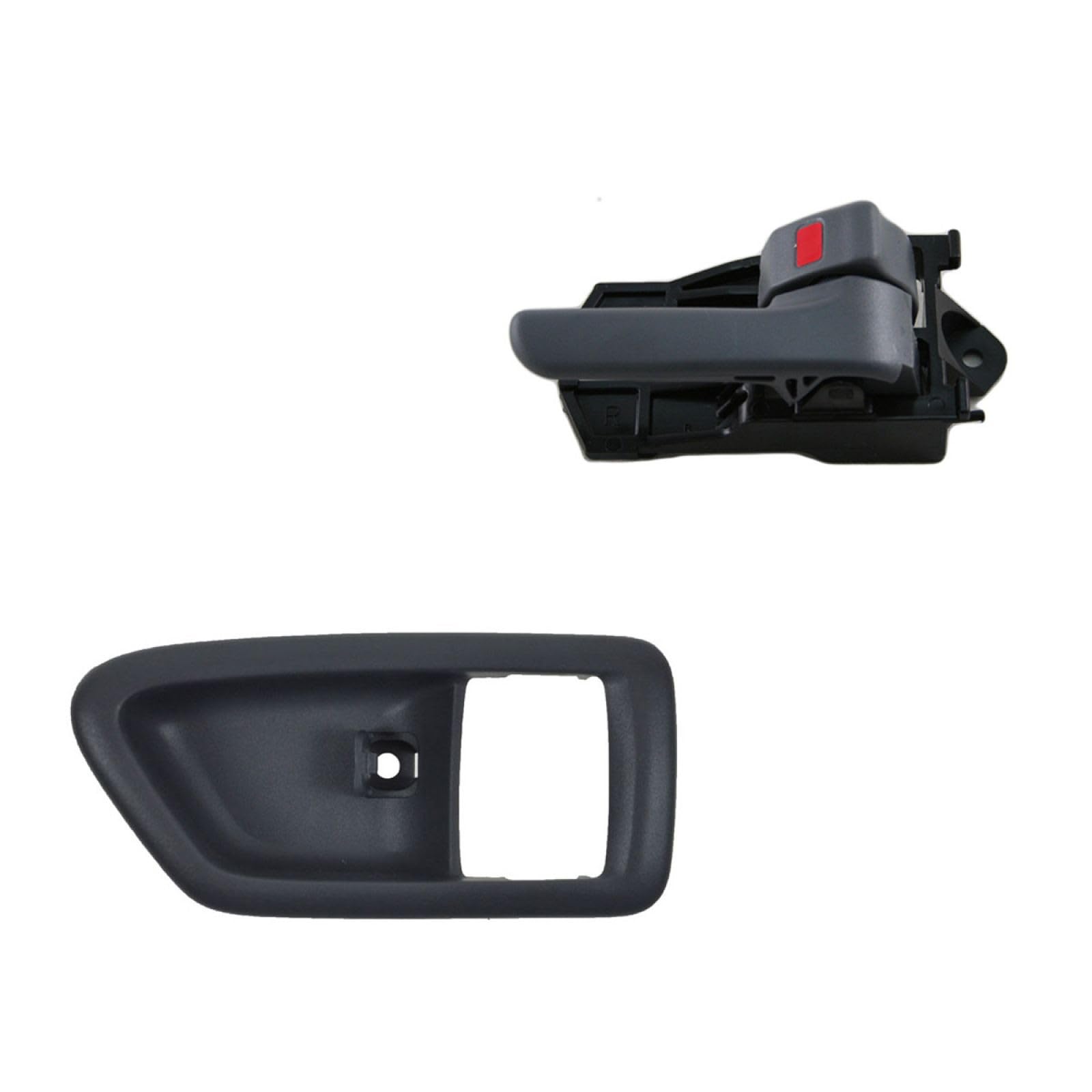 Trq Gray Inside Door Handle & Bezel Kit Passenger Side Rh Compatible With 97-01 Camry