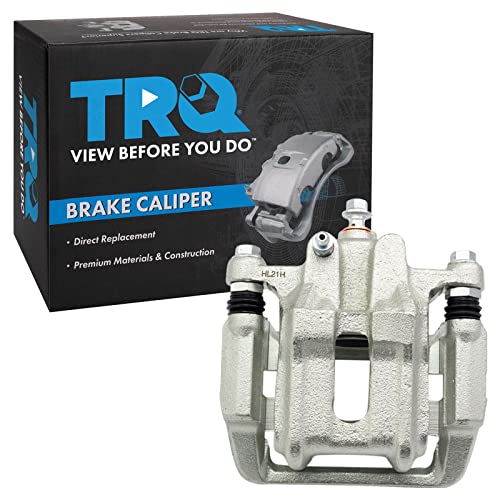 Image of TRQ Rear Left Brake Caliper w /Bracket Drivers Side