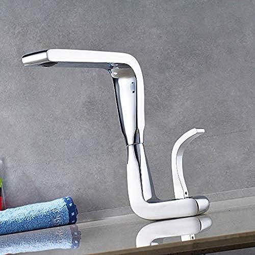 Robinet de lavabo chrome YRYRYW anti-traces pour mitigeur de salle de bain familial