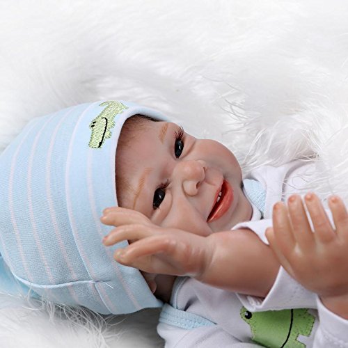 Ocsdoll Realistic Reborn Baby Dolls 22" Looking Real Soft Silicone Touch Vinyl Newborn Weighted Cute Real Life Baby Dolls Girl #TOP1