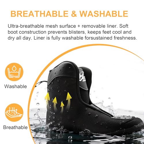 HSHVHSH Inline Skates for Women Men, Professional Fitness Roller Skates Blades with PU Wheels for Male, Female, High Performance Skates for Beginner, Black (Men5-6/Women6-7)