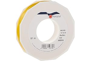 1" by 100 Yards Yellow Ribbon, Polypropylene