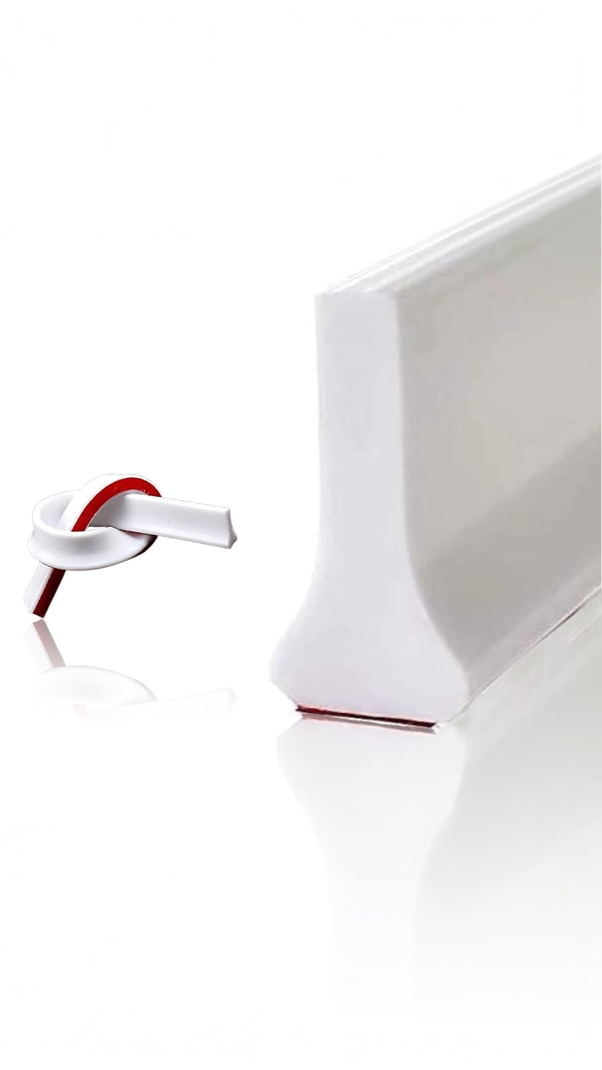 Sweet seven Collapsible Threshold Water Dam - 2M Flood Shower Barrier for Dry and Wet Separation - Bathroom Water Stopper (White)