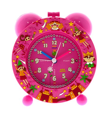 Baby Watch pequeña Fee Despertador Infantil, plástico, Rosa, 11 x 6 x 13 cm