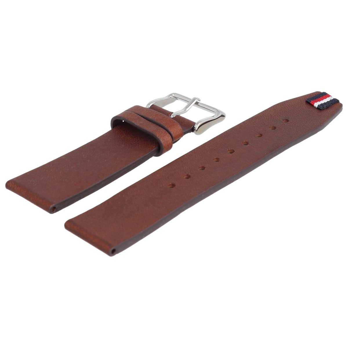 Tommy Hilfiger Cinturino per orologio, 20 mm, in pelle, marrone, 679302225