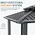 Hoteel 6x8 Hardtop Grill Gazebo, Outdoor Patio BBQ Gazebo with Galvanized Steel Double Roof, Hardtop Barbecue Canopy with 2 Side Shelves for Deck Lawn Backyard Garden,Black
