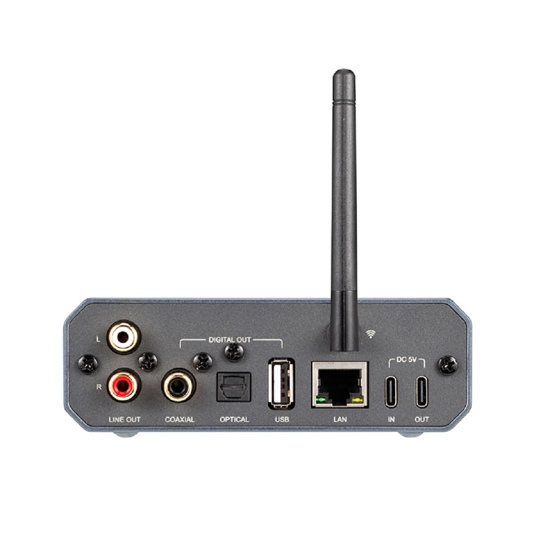 xDuoo DP-01 Lecteur Réseau Audio sans Perte, Streaming Audio Multi-Pièce avec Sorties USB/Coaxiale/Optique/RCA, Lecteur De Musique Numérique Ethernet Filaire 100 Mbps