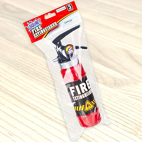 ArtCreativity Fire Extinguisher Squirter Toy - Pack of 2 - 9 Inch Water Extinguisher with Realistic Design - Fun Outdoor Summer Toy for Boys and Girls - Great Fireman Toy for Kids, Novelty Gag Gift