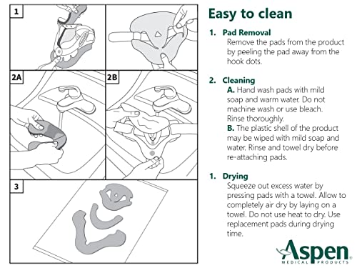 aspen vista cervical collar replacement pads moisture-wicking amp optimal pressure distribution 984020