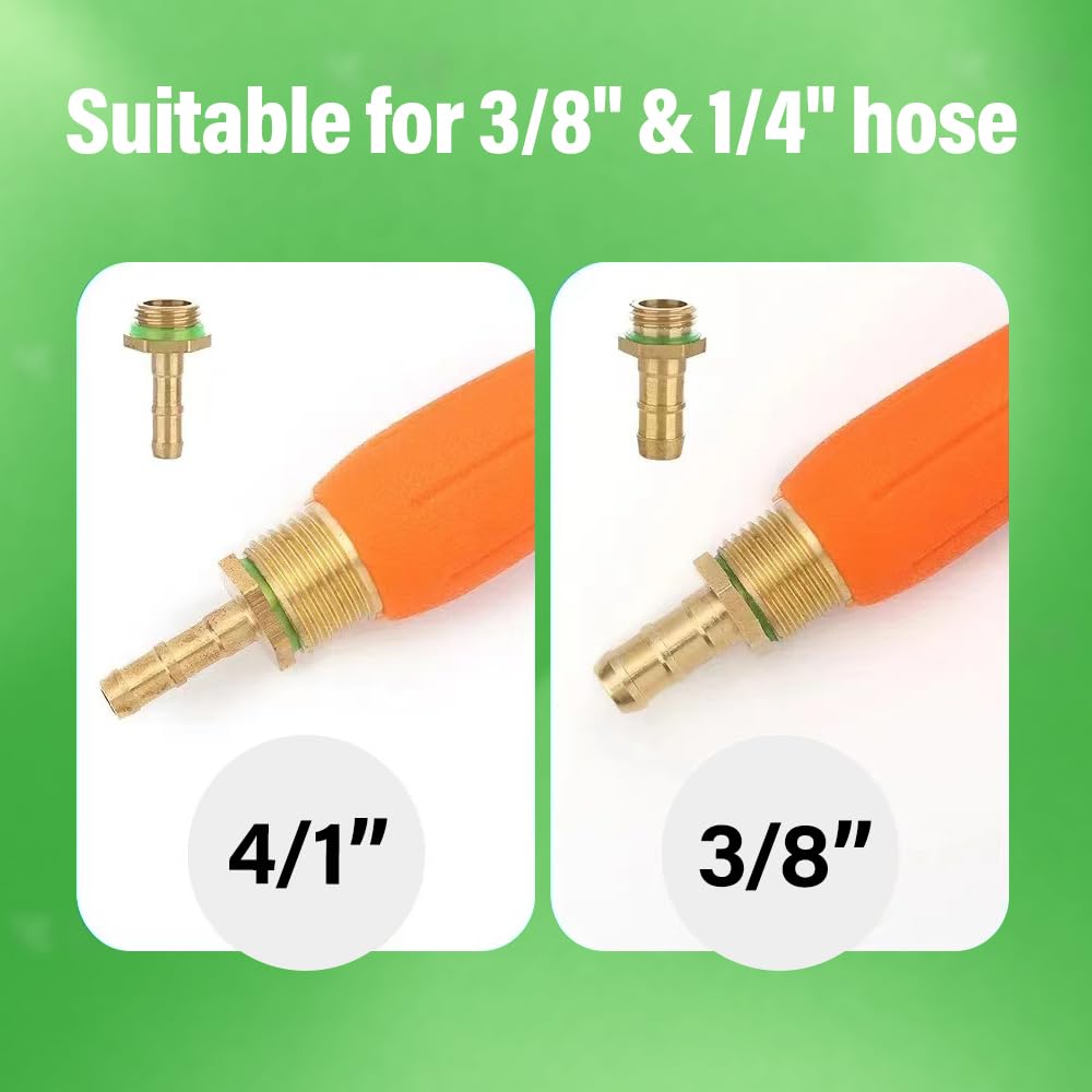 Sprühstab-Ersatz,72cm Verstellbarer Ersatz-Universal-Sprühstab mit 3 Düsentypen,Garten Gießstab Metall,mit Universeller Messingersatz 3/8" und 1/4",für die Wasserwäsche im Haus,Garten,Auto