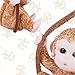 Seninda Cute Monkey Car Hanging Ornament – Funny Rearview Mirror Accessories, Swinging Animal Charm Decoration, Resin Monkey Gift for Car Decor