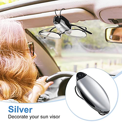 Image of Frienda 5 Pcs Sunglasses Holder for Car Sun Visor Clip, Sunglass Holder for Visor Eyeglasses Mount Ticket Card Clip Car Accessories for Women Men (Stylish Color)