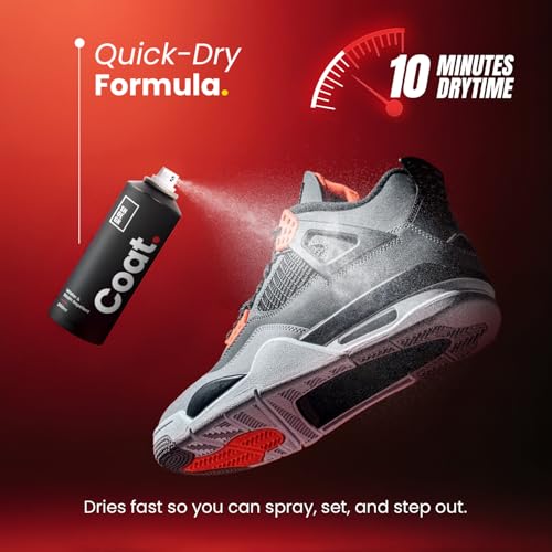 Image of SHOEGR Coat Water & Stain Repellent 200 ml | Invisible Waterproof Shield for Sneakers, Suede, Nubuck, Leather, Trainers, Canvas & Bags | Nano Protection from rain and dust