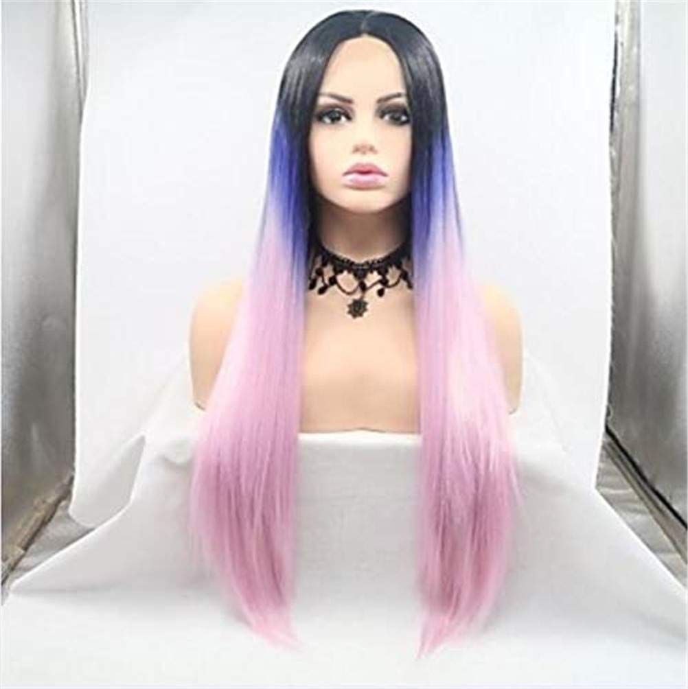 Perruque lace front synthétique pour camoufler le manque de volume avec style kinky