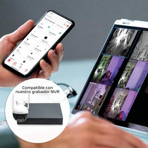 Cámara Vigilancia Exterior WiFi 4MP IP66 Energeeks Defender III con Sirena y SD 4