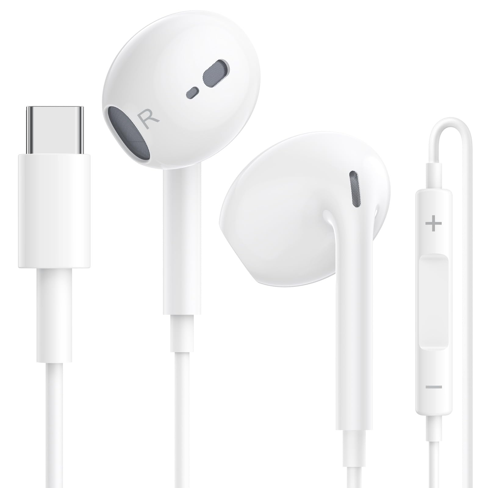 UniBond In Ear Kopfhörer mit Kabel [MFi-Zertifiziert] 2 Pack Kopfhörer für iPhone mit HiFi Stereo Audio mit Mikrofon und Lautstärkeregler