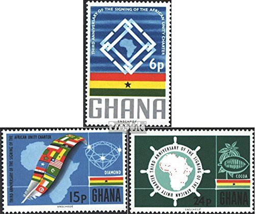 Prophila Collection Ghana Michel.-No..: 266-268 (Completa Edizione) 1966 African Carta (Francobolli per i Collezionisti)