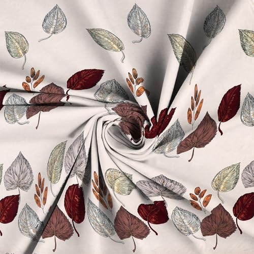 Image of 250 Tc Glace Cotton Super Soft Flat Double Bed Bedsheets With 2 Pillow Covers For Bed King Size (Size-90 X 100 Inch) (Cream)