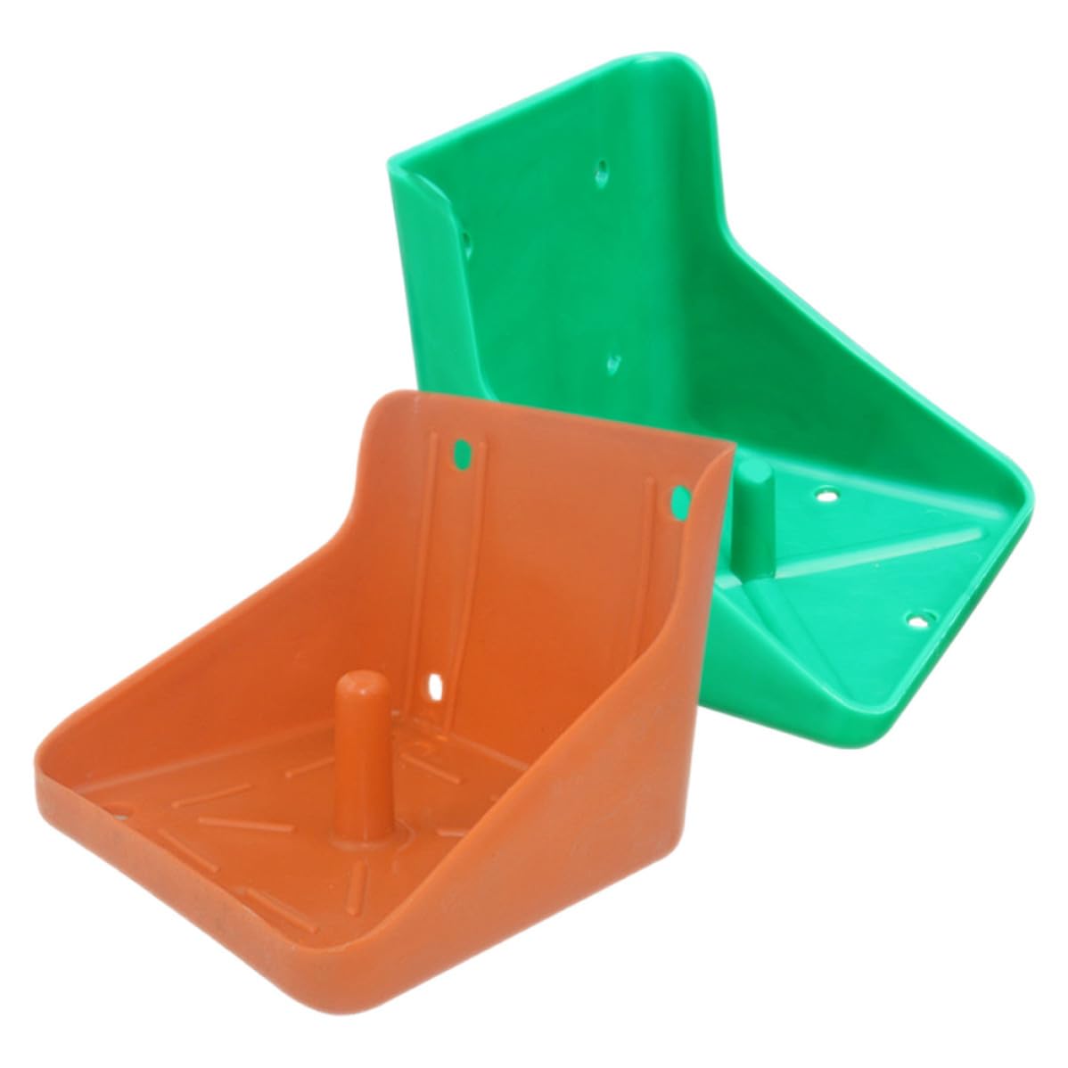 Caja para bloques minerales para ovejas que evita el desperdicio de suplementos en el corral