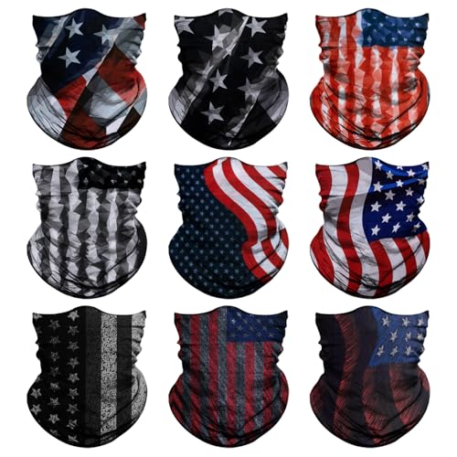 Image of Neck Gaiter for Men Women Headwear Bandana Head Wrap Face Scarf Mask Cover Warmer Balaclava-Seamless & Versatile