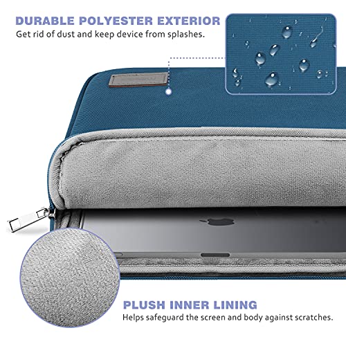 MoKo-11-Pulgadas-Tableta-Funda-Poliester-Cierra-de-Camellera-Compatible-con-iPad-Pro-11-202120202018-iPad-8a-7a-102-iPad-Air-4a-1093-iPad-97-Surface-Go-2-Galaxy-Tab-105-Pavo-Real-Azul