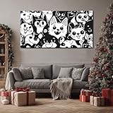 AJOUTEZ UNE TOUCHE ARTISTIQUE ET MODERNE À VOTRE SALON : Transformez votre espace avec nos tableau decoration murale avec impressions . Cette peinture imprimée sur toile et montée sur un châssis en bois (60x120 cm) apporte une dimension visuelle forte et élégante à votre pièce, prête à être accrochée sans effort