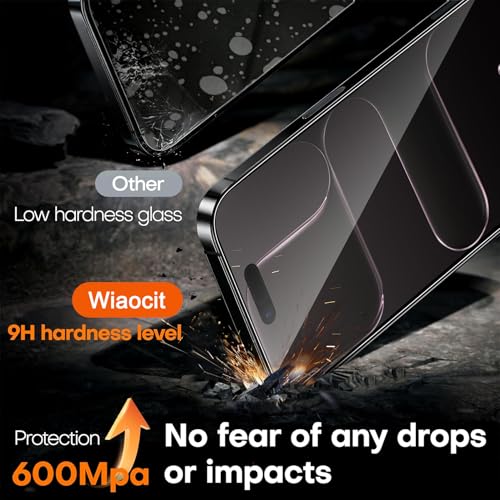 Image of Wiaocit 3 Pack Tempered Glass Screen Protector for iPhone Air, 9H Hardness, Bubble Free, Case Friendly