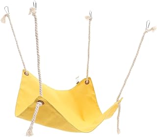 Yardwe Cama Colgante para Gatos Hamaca Reversible para Gatos Nido Transpirable para Mascotas Color Amarillo