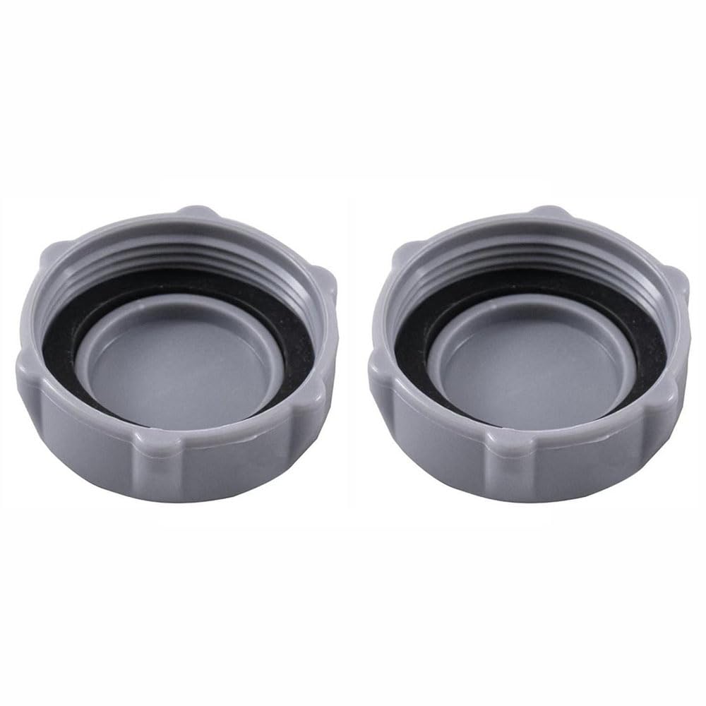2Pcs Drain Valve Cap, P01006 Swimming Pool Drain Valves Caps Diameter 4.6cm/1.8in Plastic Swimming Pool Accessories Compatible with Coleman (Grey)
