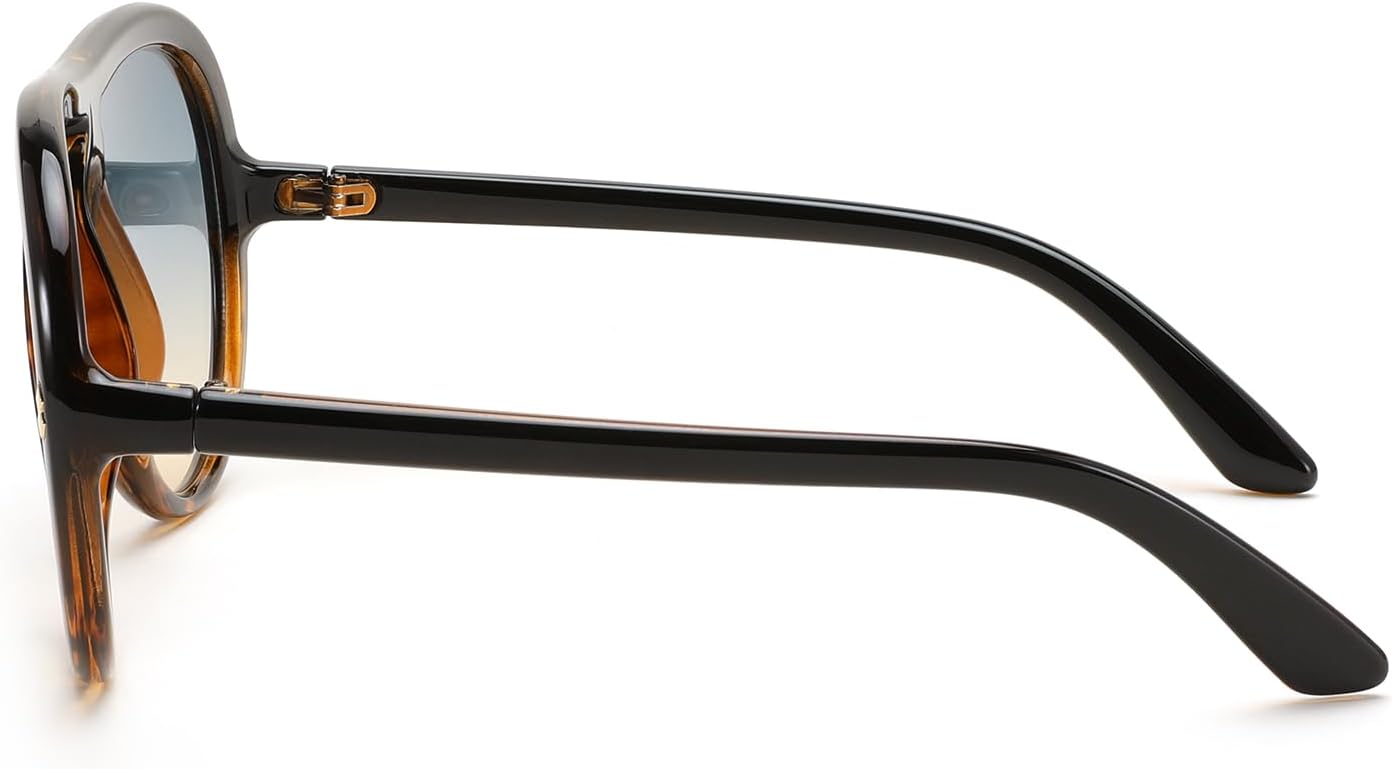 KARSAER Oversized Vintage Aviator Sunglasses for Men Women,Big Retro Round Aviator Sunglasses K7132 - Image 3