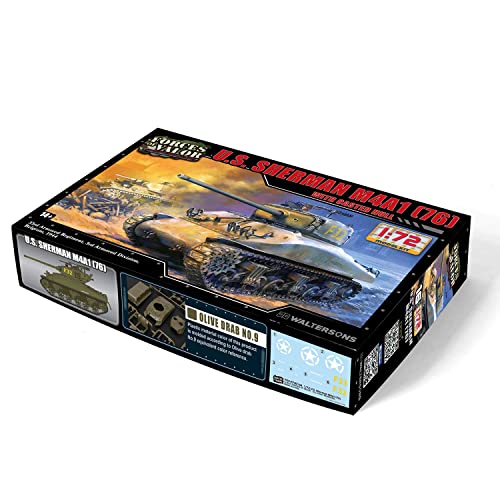 Forces Of Valor 1:72 US Sherman M4A1(76) September 1944 - Floor Model, Diorama Model, Military Model, Plastic Kit - Image 2
