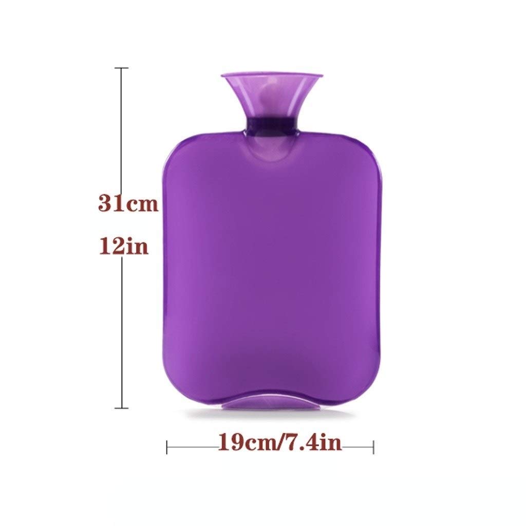 Wärmflaschen/Bettflasche Warmwasserflasche, 2-Liter-PVC-Wasserbeutel mit Strick-Abdeckung dauerhafter Warmwassertasche wiederverwendbar tragbarer Studentenwohnheim-Wasser-Injektion Warmwasserflasche S