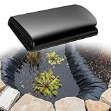 XUEXIAOH Bâche pour Bassin 650 x 1100 cm Stable UV Revêtement de Bassin Robuste Imperméable pour Idéal La Maison Le Jardin Le Bâtiment La Serre Ou Dautres Occasions, Noir