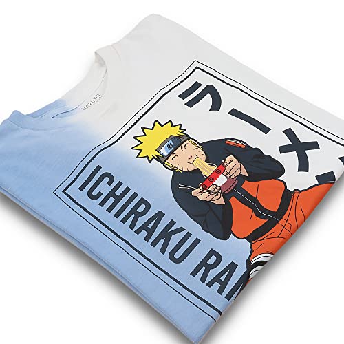 Image of Free Authority Naruto Printed Regular Fit White Cotton Men's T-Shirt