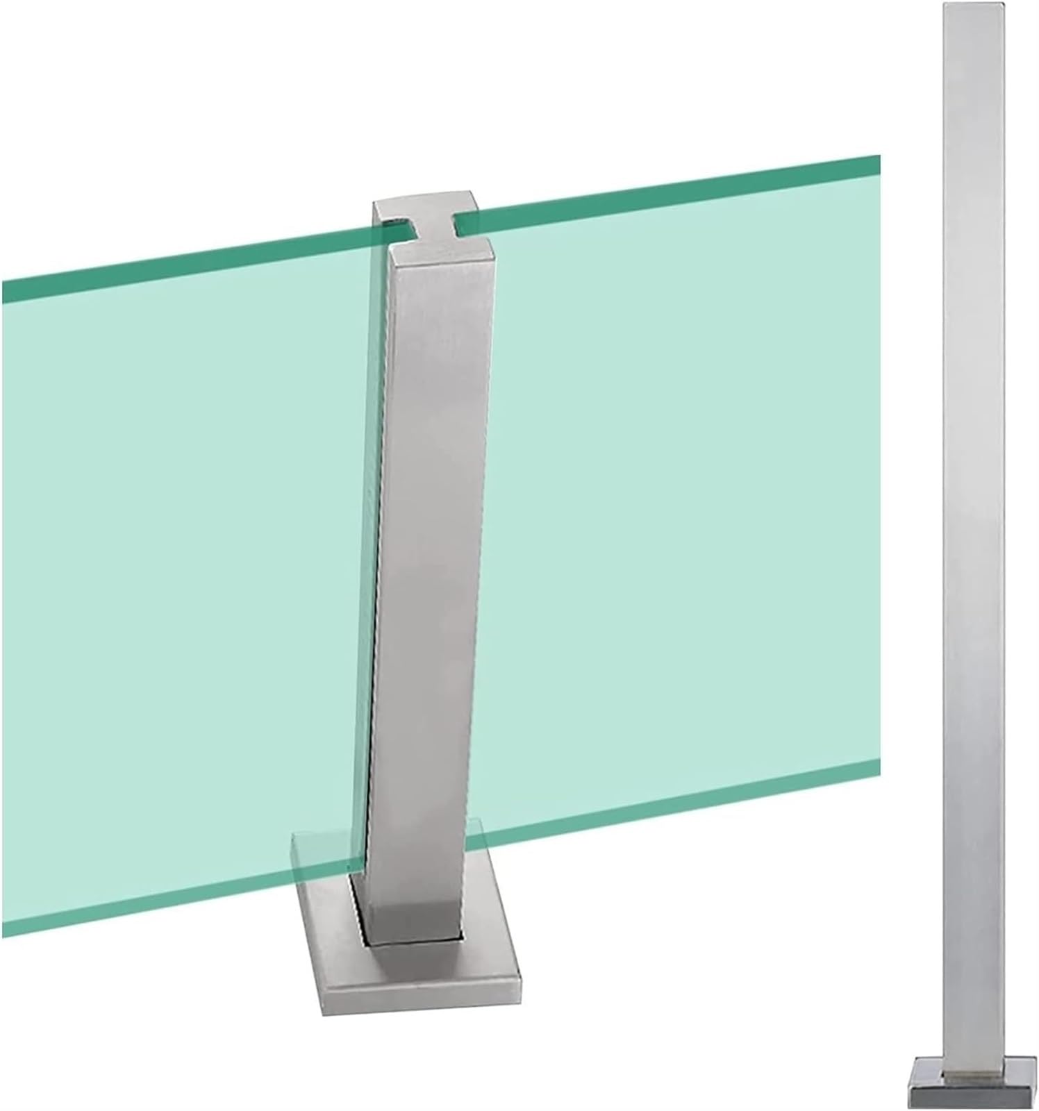 Poteau de balustrade anti-rouille pour fixer une vitre de terrasse