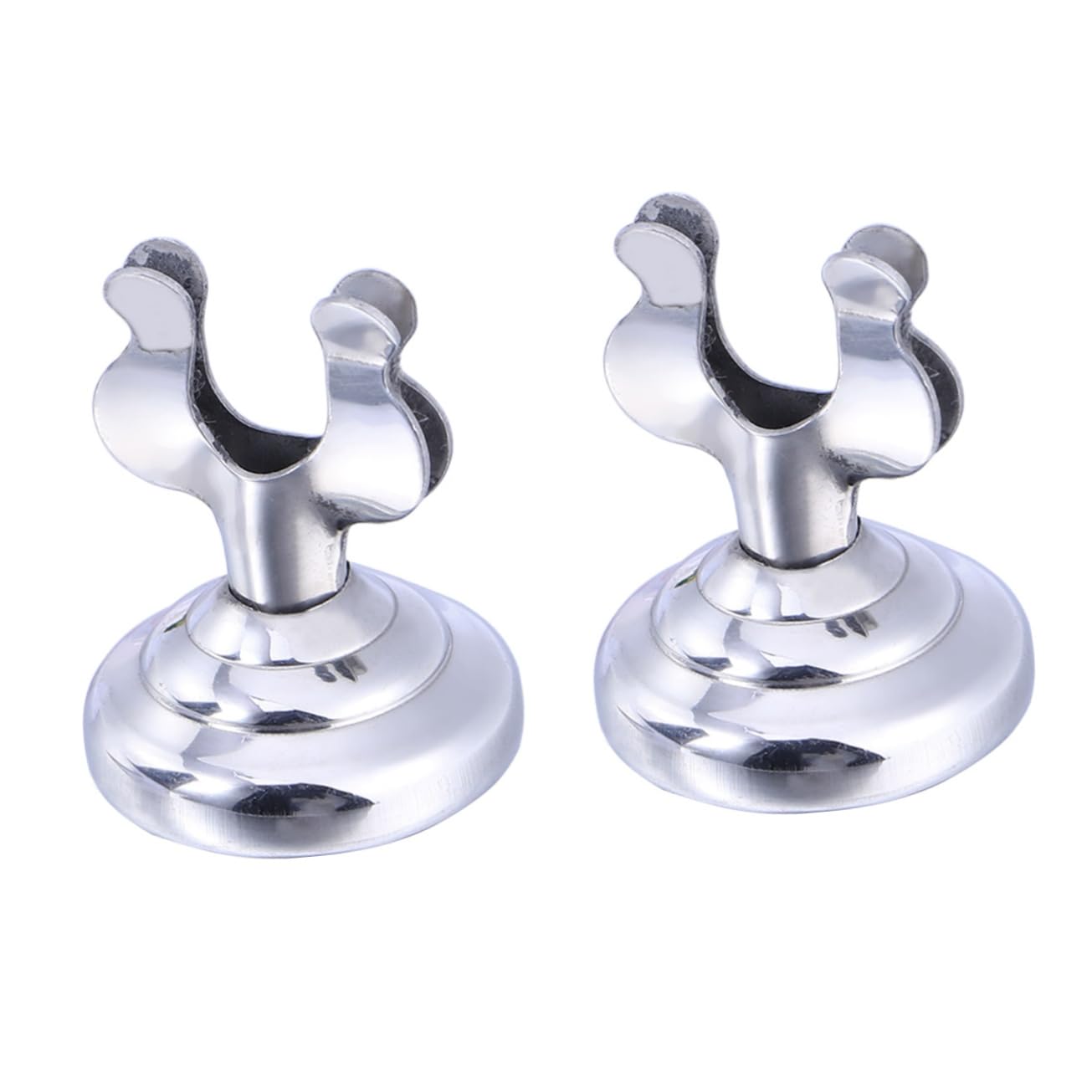 NAMOARLY Stylish Tuning Fork Stainless Steel Menu Holders 2 Pack Place Card Holders for Events Banquets