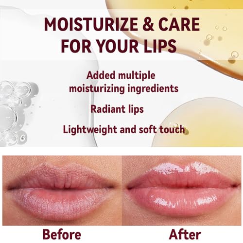 Image of 1Pc Pale Pink Butter Lipstick Tinted Lip Balm, Shine Moisturizing Plumper Lipstick for Women, Natural Nourishing Hydrating Lip Gloss Stain for Dry Lips, Lightweight Lip Liner Care Vegan Makeup