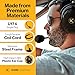 KORE AVIATION H1 Helicopter Pilot Headset - Passive Noise Reduction, Noise Canceling Microphone, Mono, Gel Ear Seal, Adjustable Headband, AUX Port, U-174 Plug & Free Headset Bag
