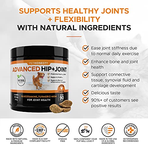 PetHonesty Hip & Joint Health Dog Joint Supplement Support for Dogs