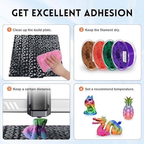 IdeaFormer PEO+PET Druckplatte für Anycubic Kobra 2/Kobra 2 Neo/Kobra 2 Pro/Kobra Go, Doppelseitig PEO PET Spring Steel Druckbett 230x230mm für Kobra Go/Kobra 2/Kobra 2 Neo/Kobra 2 Pro 3D Drucker