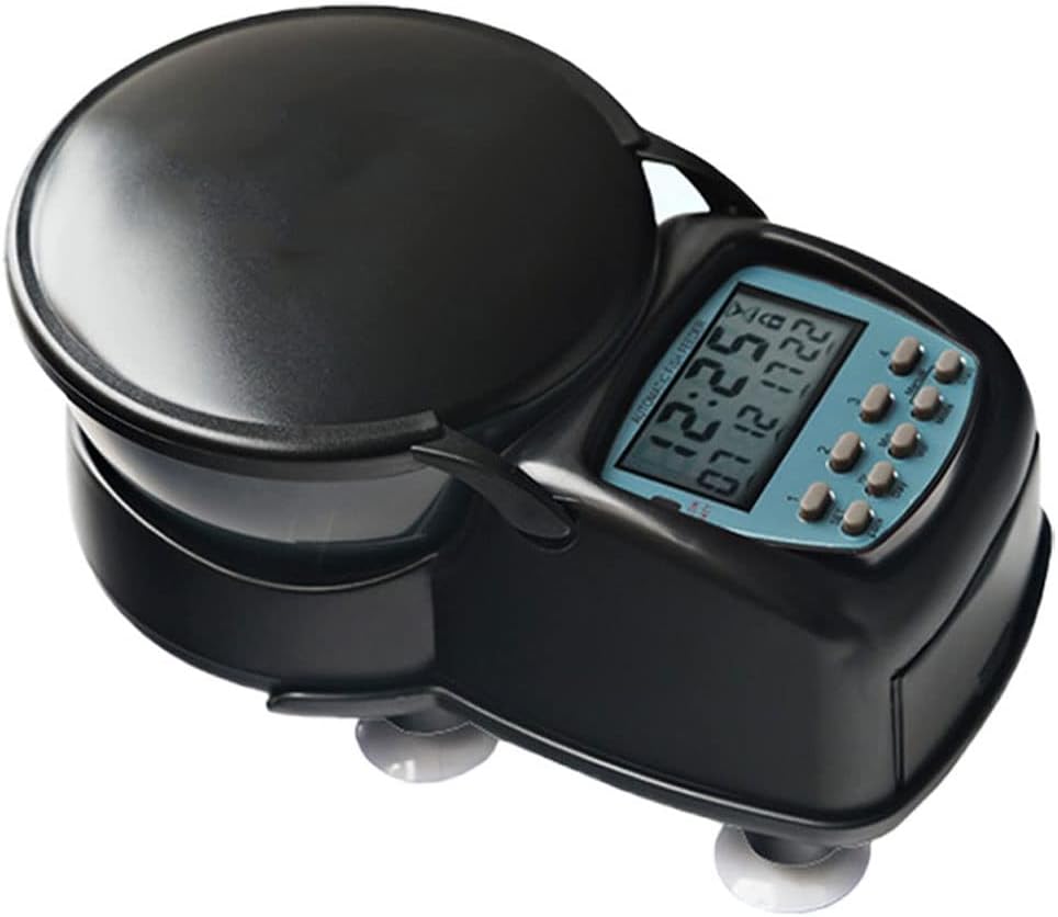 Fish Feeder Automatic Fish Food Feeder Digital Programmable Feeding Dispenser for Aquarium Tank,Automatic fish pond feeder,small feeding device,waquarium intelligent timing and quantification