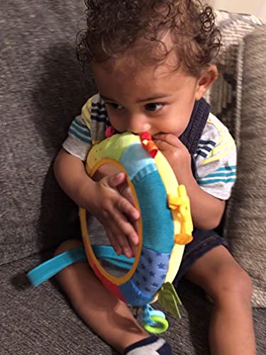 Haba Rainbow Discovery Mirror - Hang From Crib Or Use As A Pillow With Entertaining Elements For Baby To Explore #TOP4