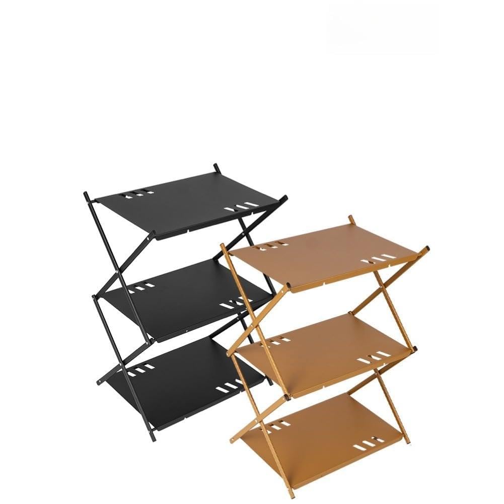 Table de camping pliante anti-désordre avec rangements zippés pour extérieur