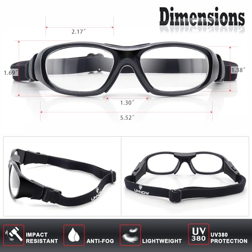 image for UKNOW Sports Goggles, Anti Fog Protective Eyewear, UV Protection Sport